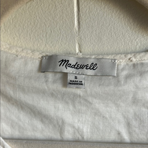 Madewell Swiss Dot Cotton Cream Cottage Core Easter Coastal Boho Maxi Dress Sz M - Picture 6 of 13